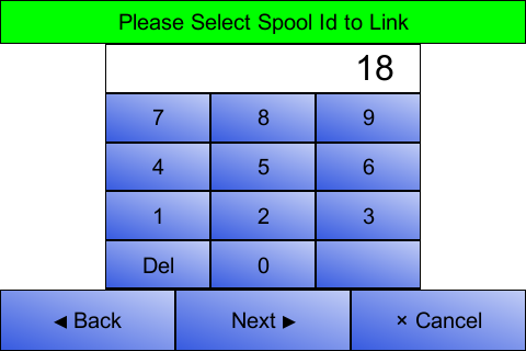 Fill in Spool Id